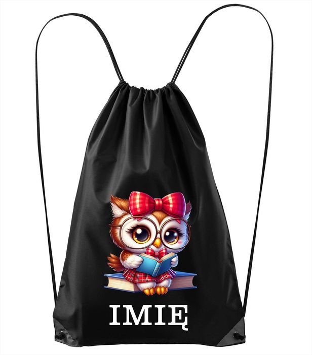 worek plecak do przedszkola szkoły na buty kapcie, imię dziecka