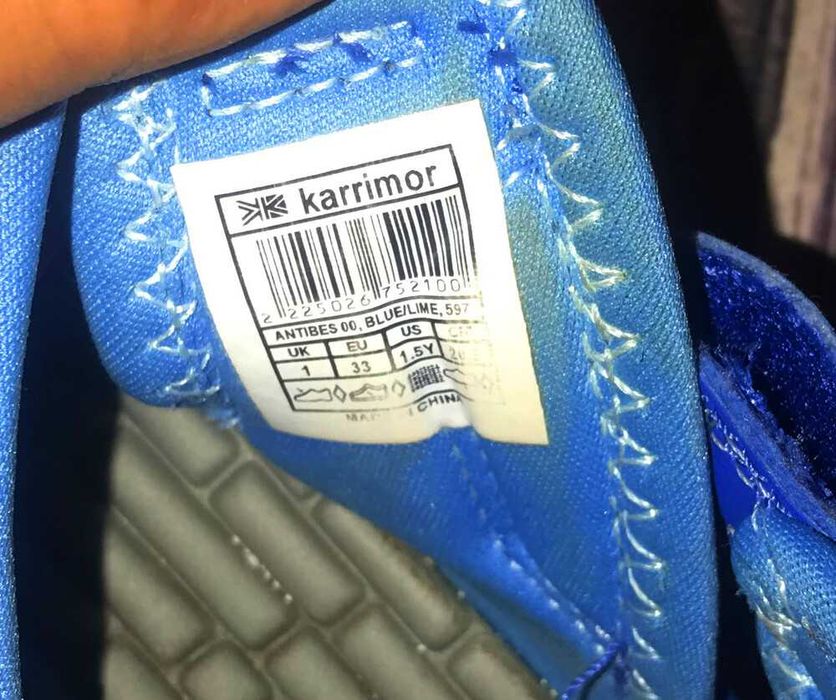 Босоножки karrimor для мальчика, размер 33 (20,5 см)