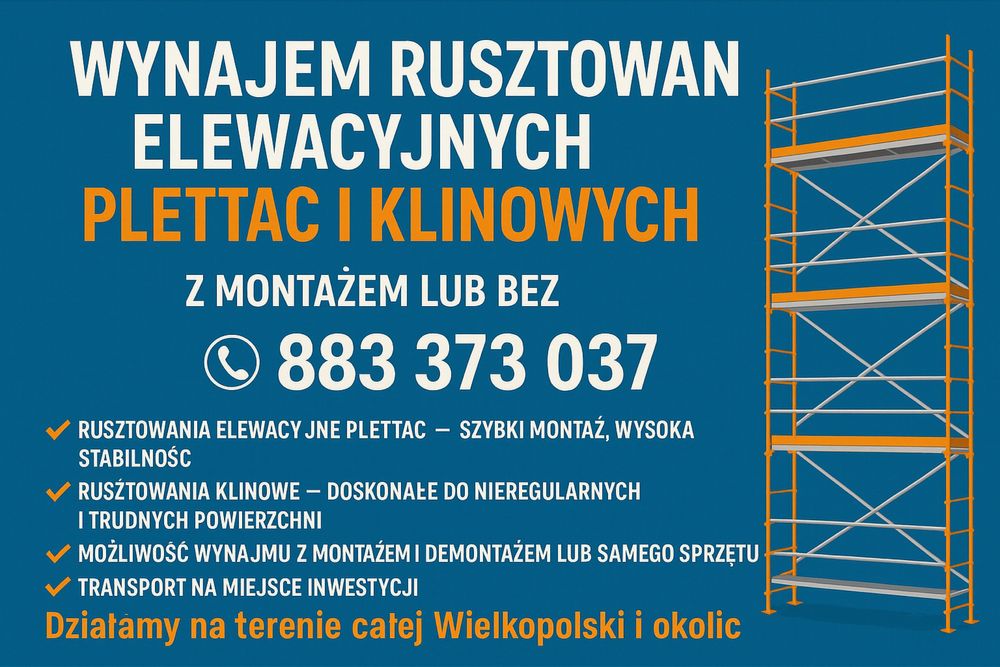 Wynajem rusztowań