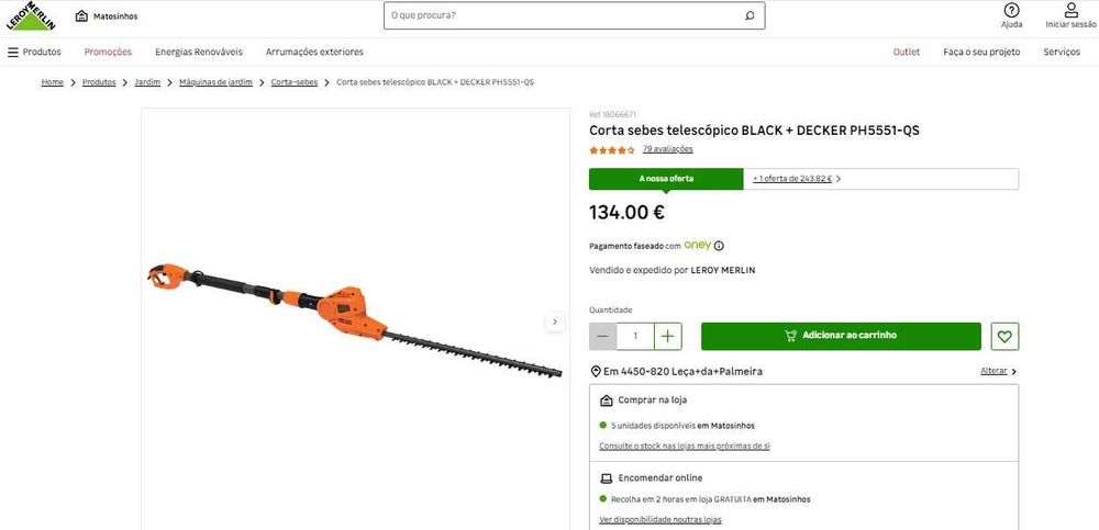 corta sebas telescopico black & decker PS5551-QS