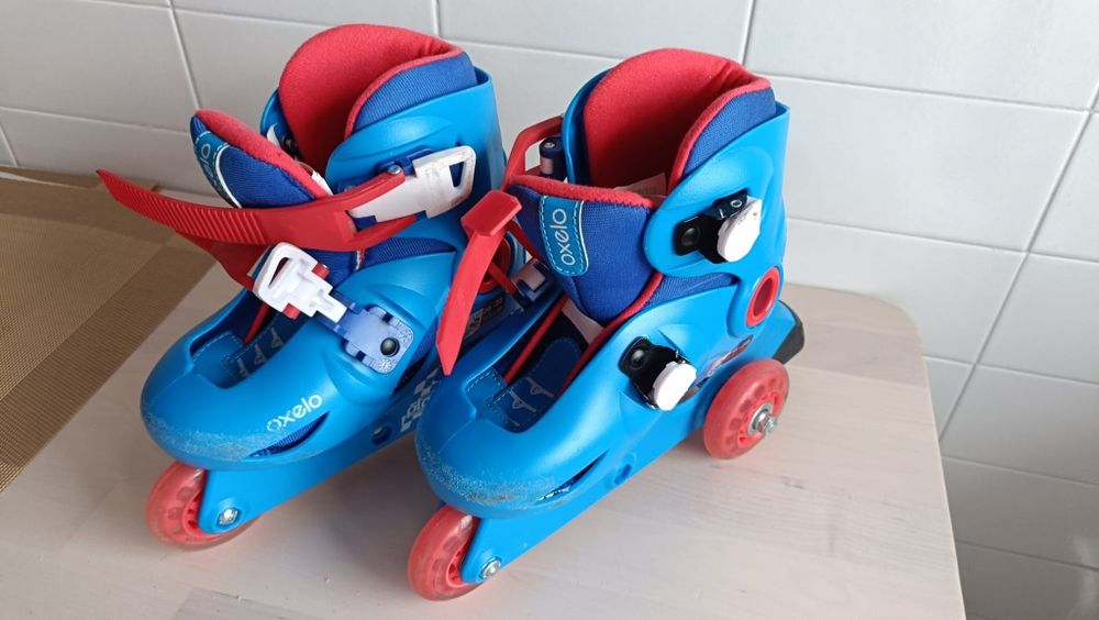 Play 3 Inline Skates Blue – Adjustable Size 26–28 (Lightly Used)64284667493891123