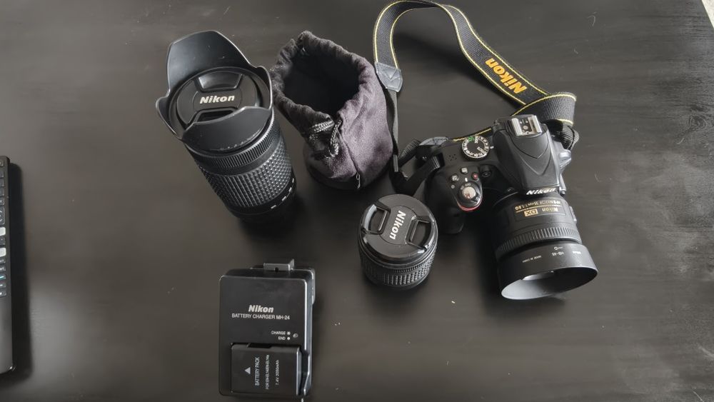 Nikon D3300 com varias lentes