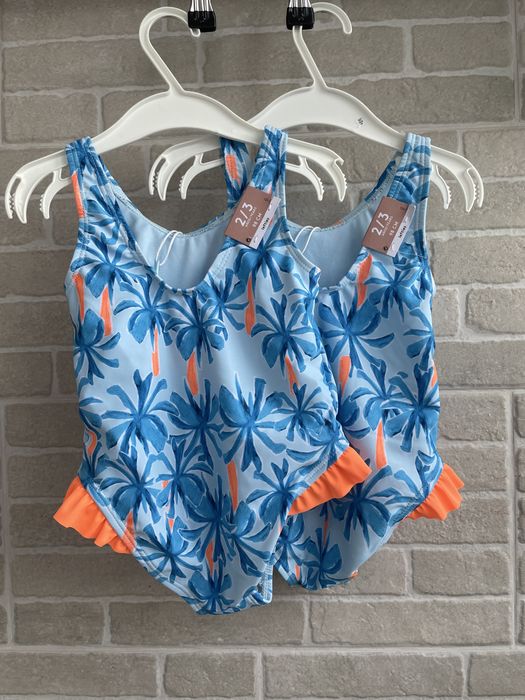 Купальник дівчинки девочки 2 роки девочку голубой блакитний