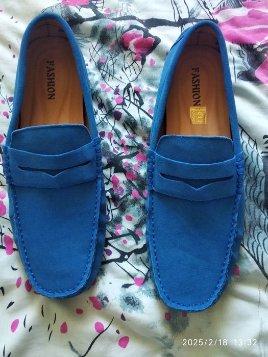 Мокасини, нові, замша натуральна, 29см