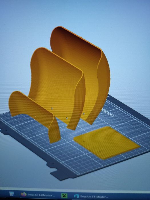 Błotnik do hulajnogi wykonany w technologi druku 3D