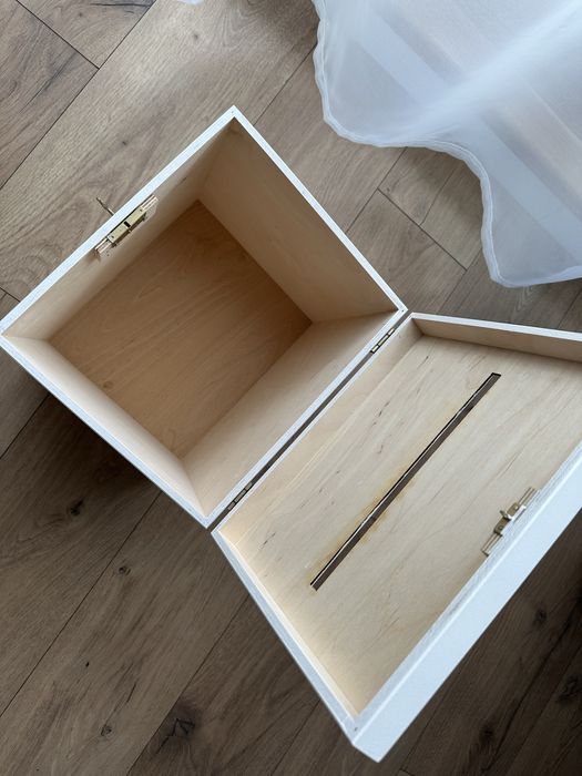 Skrzynka na koperty + ramka + pudełko na obrączki + stojaczki