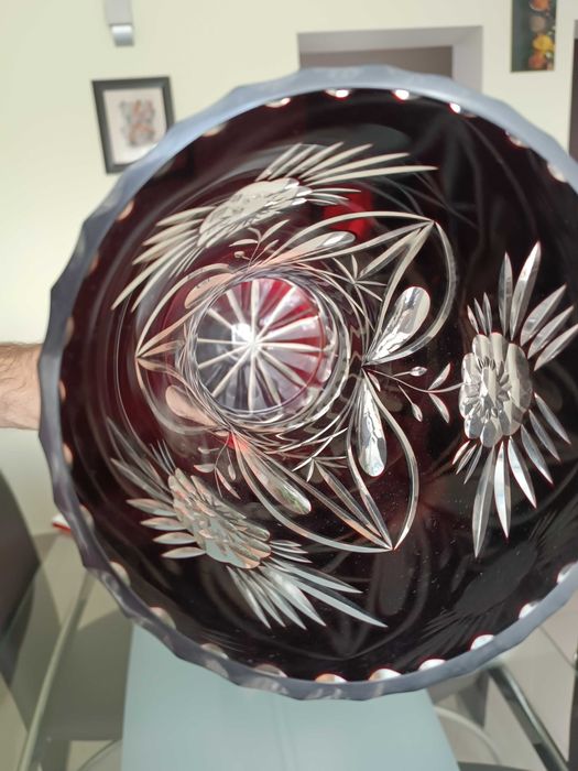 Wazon - kryształ z PRL-u