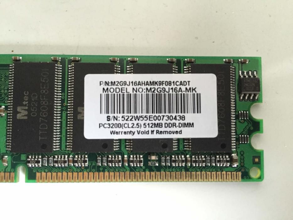 Memória RAM DDR-DIMM 512MB TwinMos
