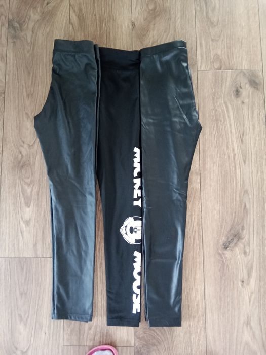 3 pak. Leginsy skórzane. Ocieplane. H&M. Wysyłka.
