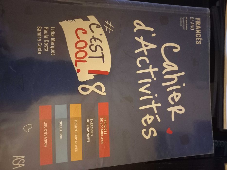 Livros escolares de fichas 8°ano