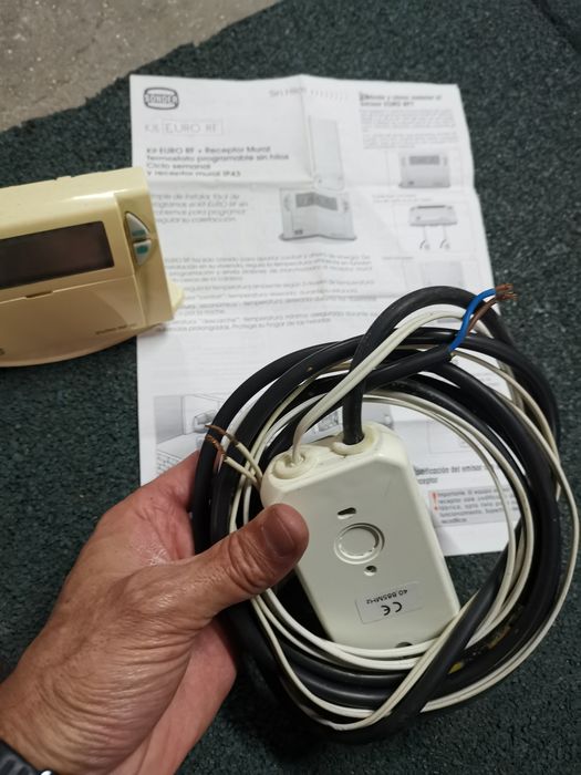 Crono termostato semanal RF - Via radio sem fios - Aquecimento