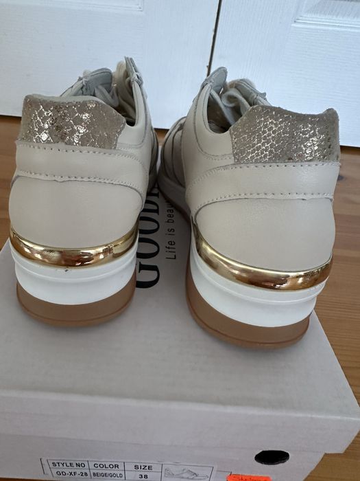 Skorzane sneakersy Goodin roz 38