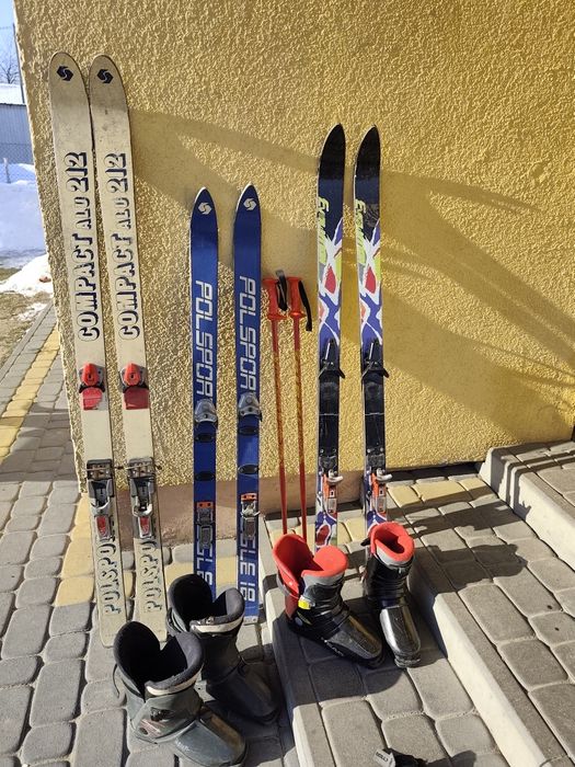 Narty i buty narciarskie