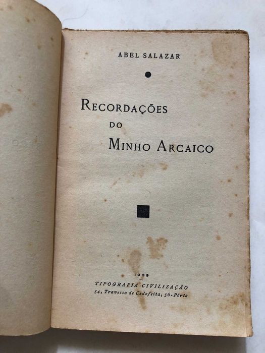 Recordações do Minho Arcaico - Abel Salazar