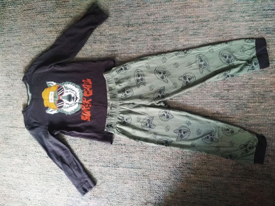 Piżama długa Wilki Destination 134/140