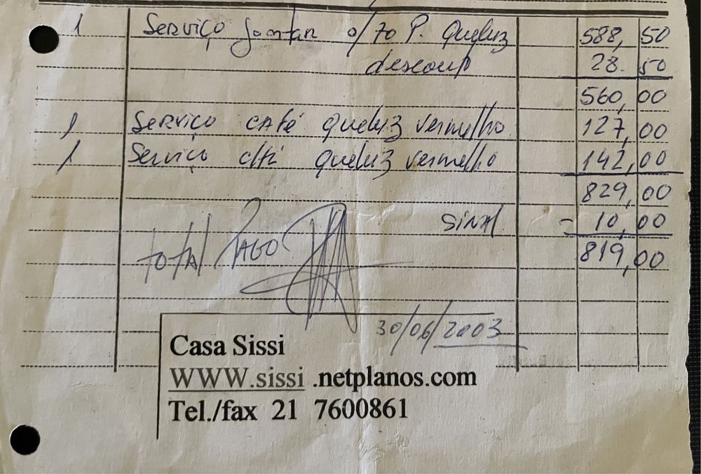 Serviço de jantar vintage Costa Verde