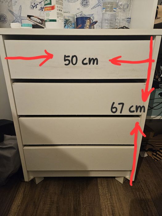 Mesa de cabeceira 4 gavetas