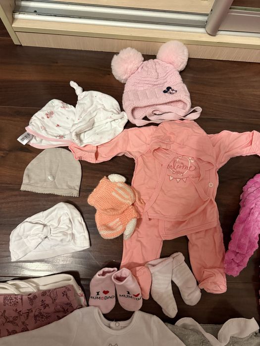 Лот теплих речей на дівчинку 0-3 міс