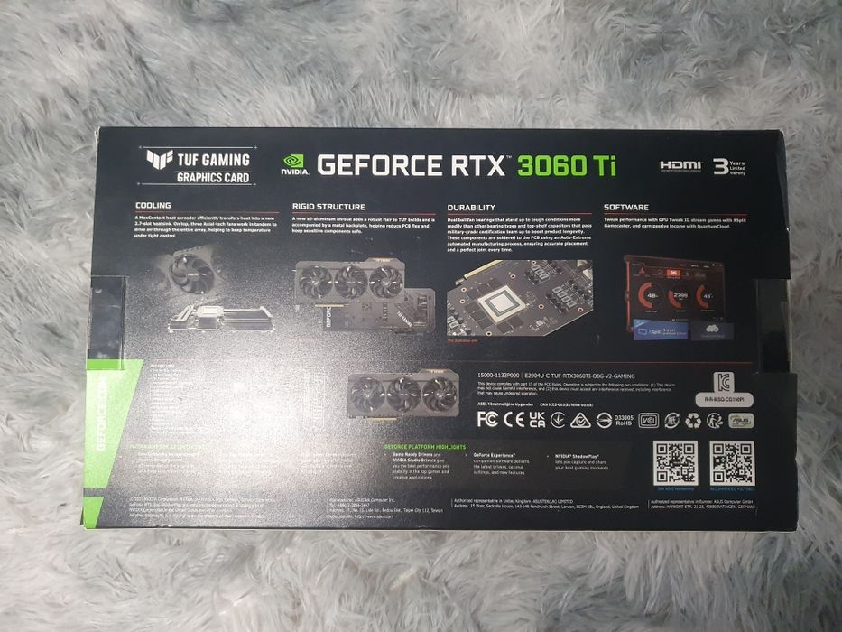 Rtx 3060 ti asus tuf gaming