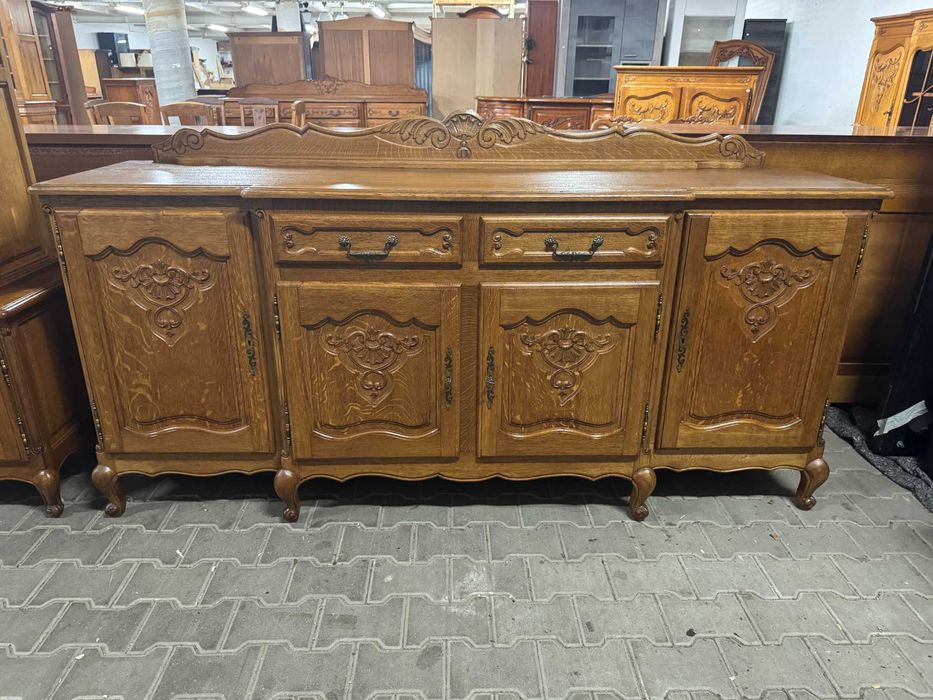 Komoda drewniana ludwikowska komoda dębowa