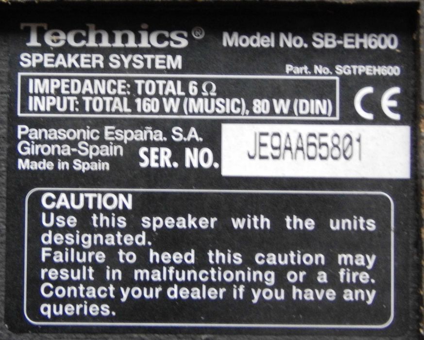 Акустика Technics SB-EH 600