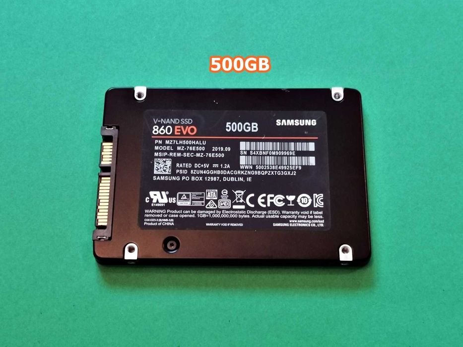 SSD 500GB Samsung 860 EvO