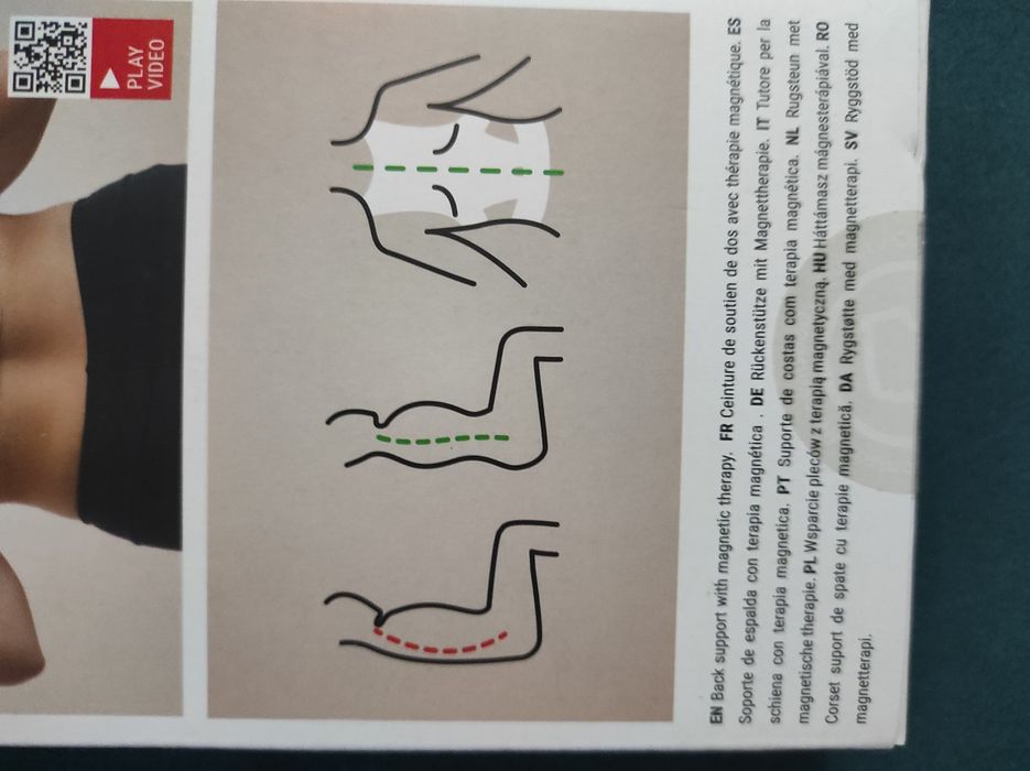 Colete postural magnético