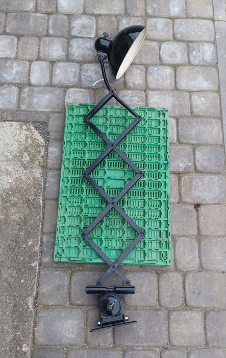 Lampa Kaiser Idell nożycowa lata 20-30
