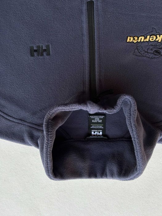 Helly Hansen _ Fioletowy polar z zamkiem przy szyi XXL