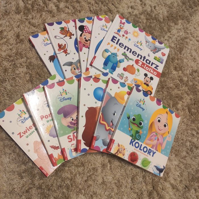 Disney ksiażeczki 0-2 i 2+