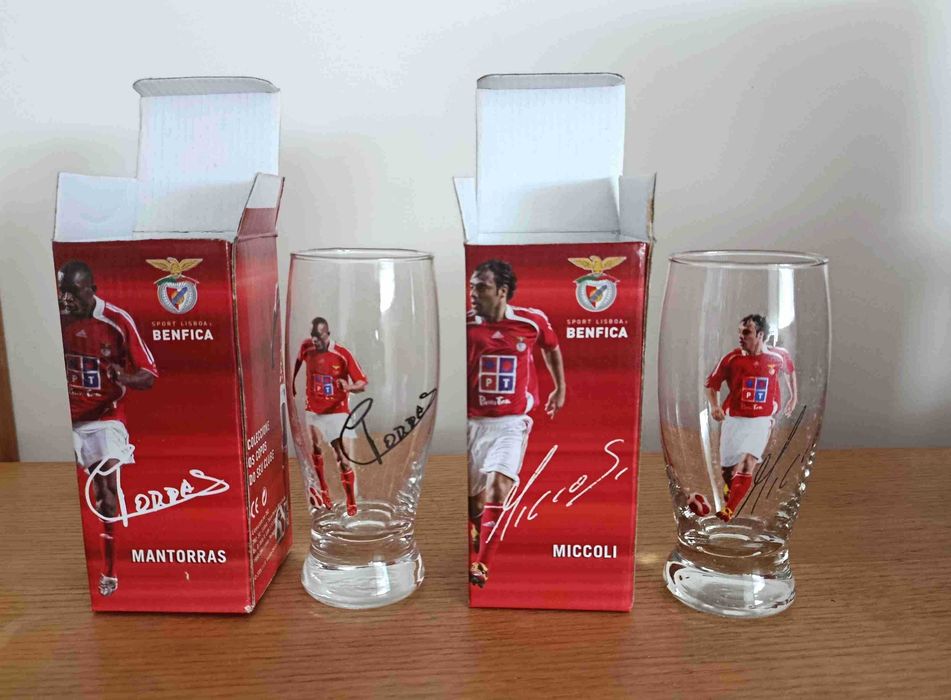 Benfica - 12 copos em caixa