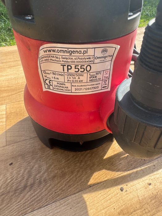 Pompa zanurzeniowa do wody TP 550