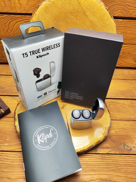 Słuchawki Klipsch T5 True Wireless Bluetooth aptX Metalowe Etui
