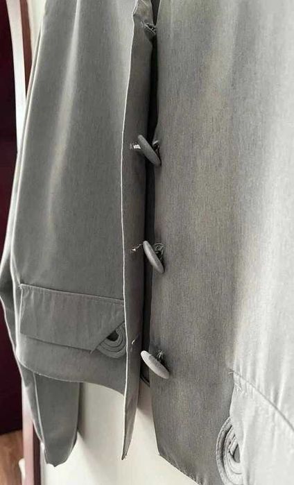 Szary popielaty żakiet damski na lato Giovani L 40