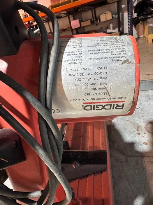 Maquina corte Ridgid 580