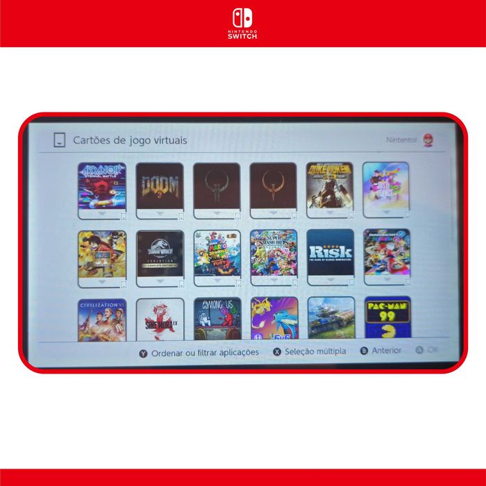 NINTENDO SWITCH 1ª Geração c/ mais de 20 jogos e muitos extras