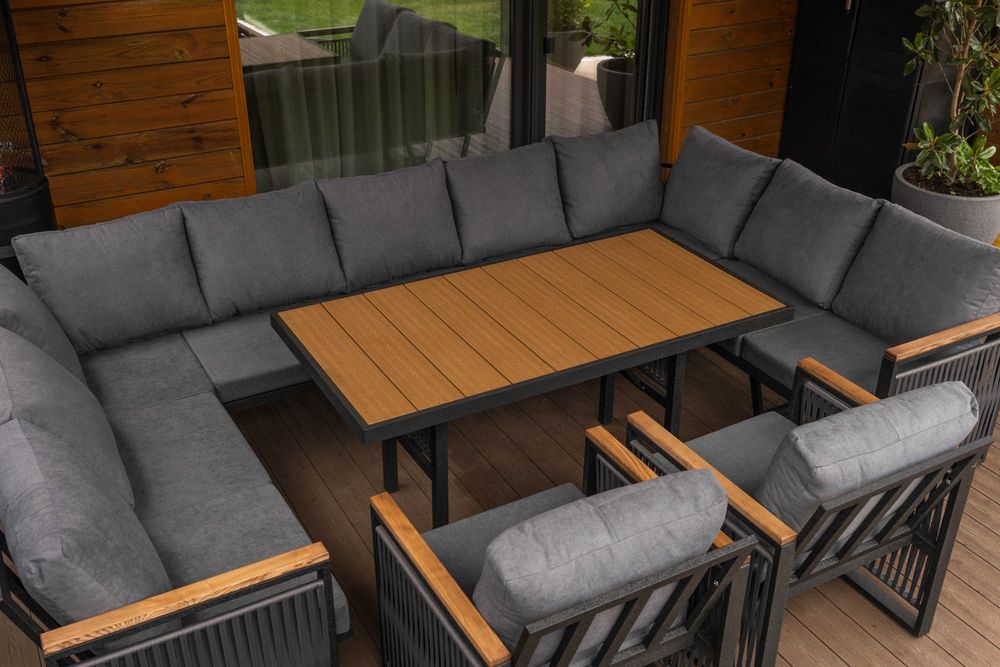 Комплект меблів заплетений для тераси від виробника. Садові меблі