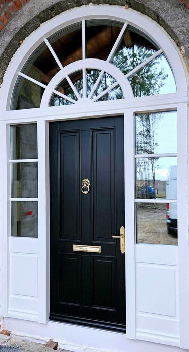 Drzwi DŁUGOSZ zewnętrzne łukowe naświetla Willa Parkowa MG Projekt