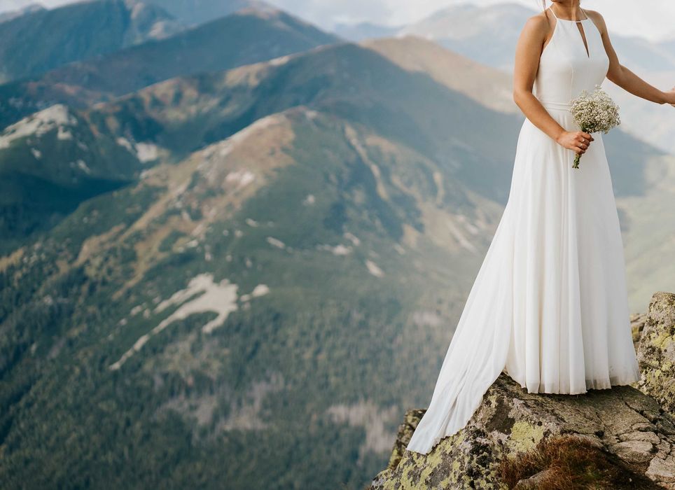 Suknia ślubna Po Prostu Madryt II dwuczęściowa + sweterek