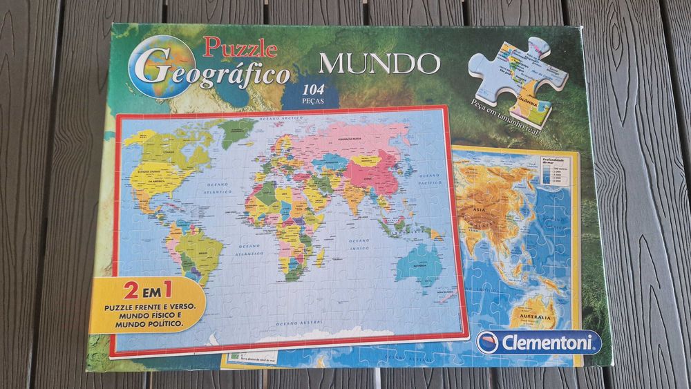 Puzzle Geográfico Mundo, Clementoni