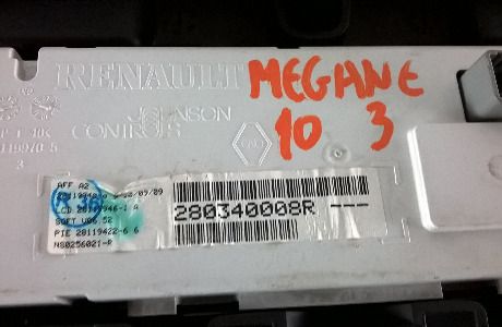 Ecra / Display Radio - 280340008R- RENAULT MEGANE III Hatchback