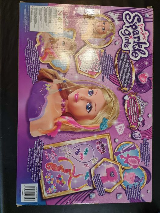 Busto de Boneca Sparkle Girlz p/ criar estilos Deluxe Sparkle´n Style
