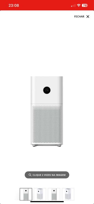 Purificador de Ar Xiaomi Mi Air Purifier 3C | Em excelente estado