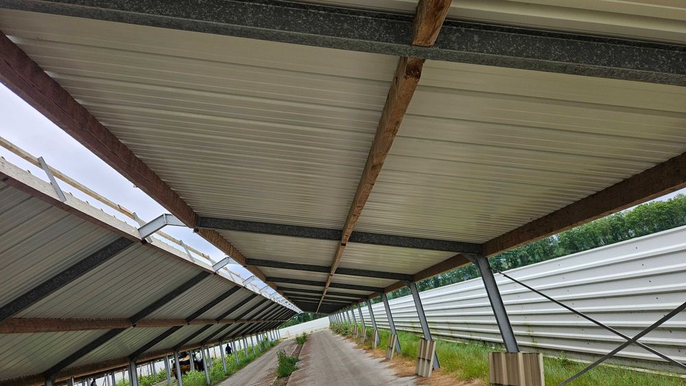 Hala stalowa ocynk używana IPE140 cena/m2 magazyn wiata konstrukcja