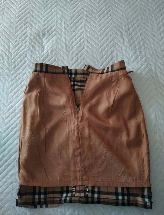 Saia fazenda inglesa padrão Burberry