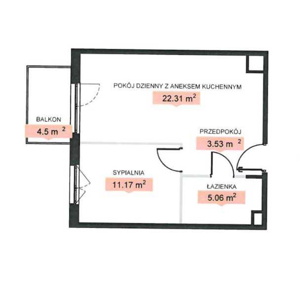 Mieszkanie na sprzedaż, 2 pokoje, 42 m², Łódź