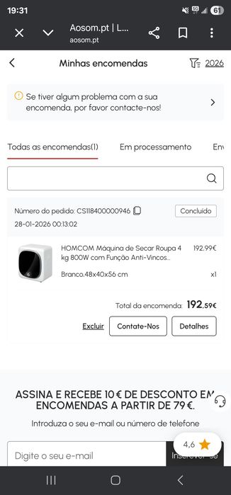 Maquina de secar roupa