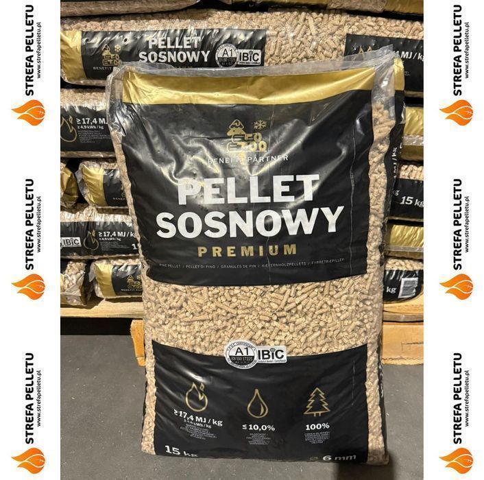 Pellet PREMIUM Sosnowy A1 Benefit Partner - Transport pod twoje drzwi!
