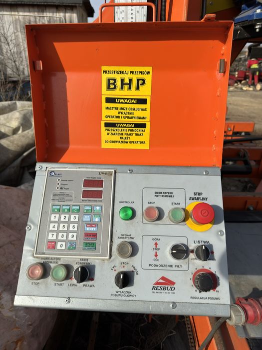 Trak Taśmowy RESBUD TP-800 tartak pilarka piła taśmowa jak nowy