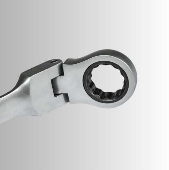 Набор ключей с трещоткой из 12 предметов TECTAKE набір ключів в кейсі